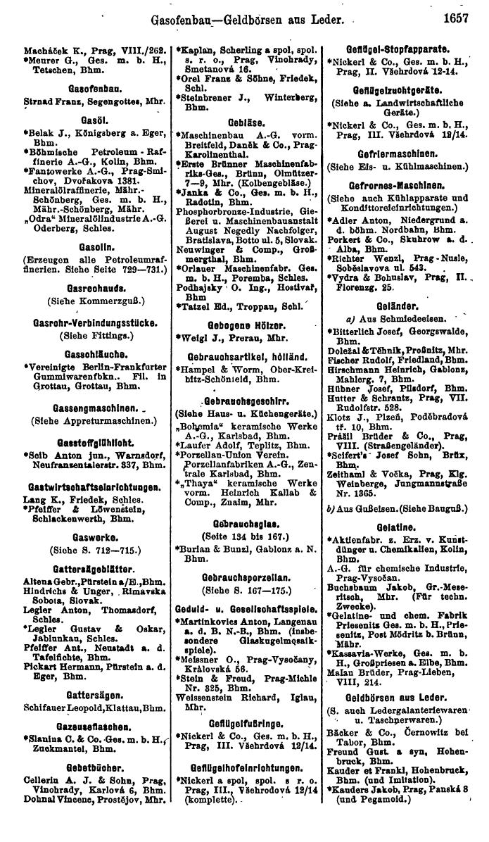 Compass. Finanzielles Jahrbuch 1923, Band V: Tschechoslowakei. - Seite 2107