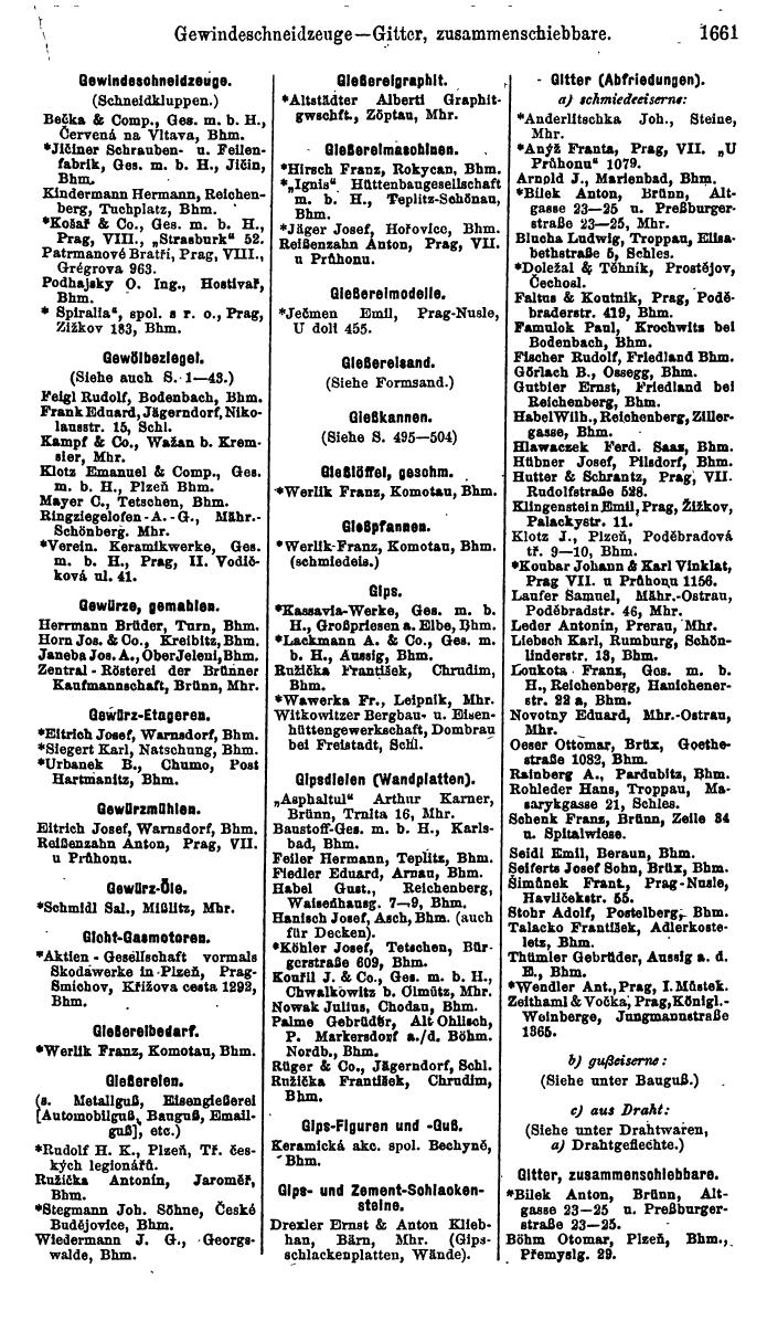 Compass. Finanzielles Jahrbuch 1923, Band V: Tschechoslowakei. - Seite 2111