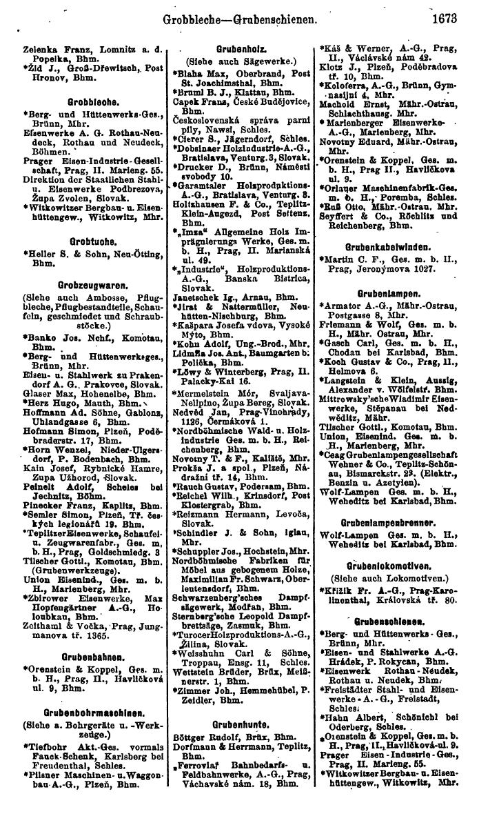 Compass. Finanzielles Jahrbuch 1923, Band V: Tschechoslowakei. - Page 2123