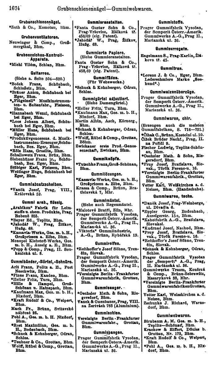 Compass. Finanzielles Jahrbuch 1923, Band V: Tschechoslowakei. - Seite 2124