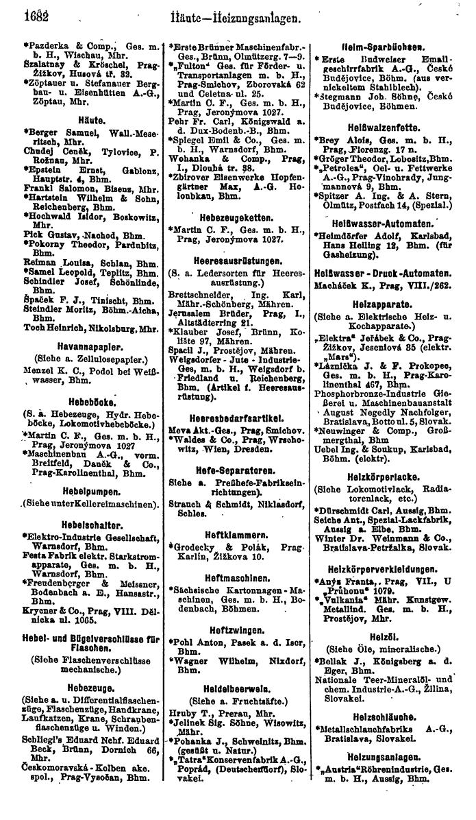 Compass. Finanzielles Jahrbuch 1923, Band V: Tschechoslowakei. - Seite 2132