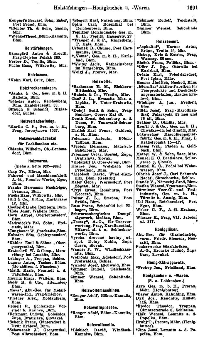 Compass. Finanzielles Jahrbuch 1923, Band V: Tschechoslowakei. - Page 2141