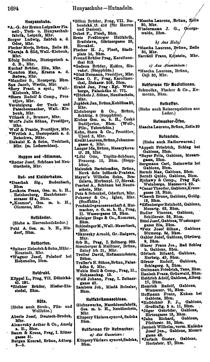 Compass. Finanzielles Jahrbuch 1923, Band V: Tschechoslowakei. - Seite 2144