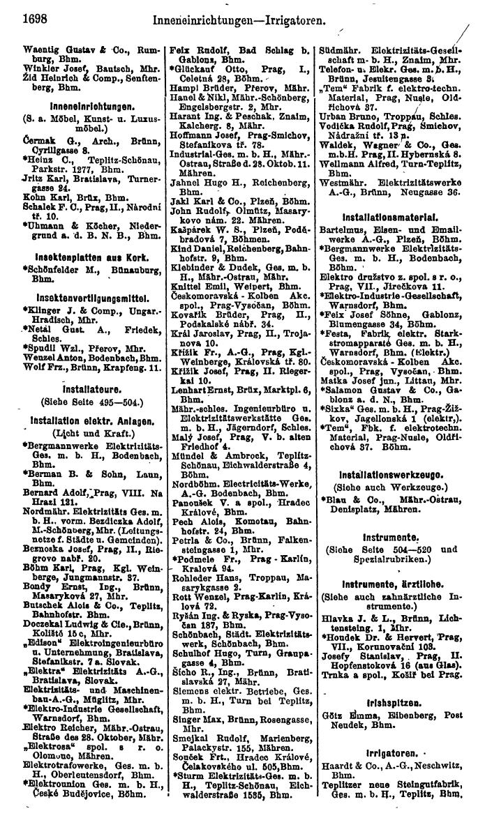 Compass. Finanzielles Jahrbuch 1923, Band V: Tschechoslowakei. - Seite 2148