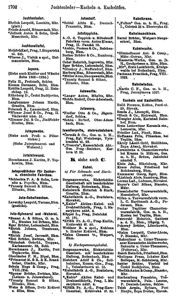 Compass. Finanzielles Jahrbuch 1923, Band V: Tschechoslowakei. - Page 2152