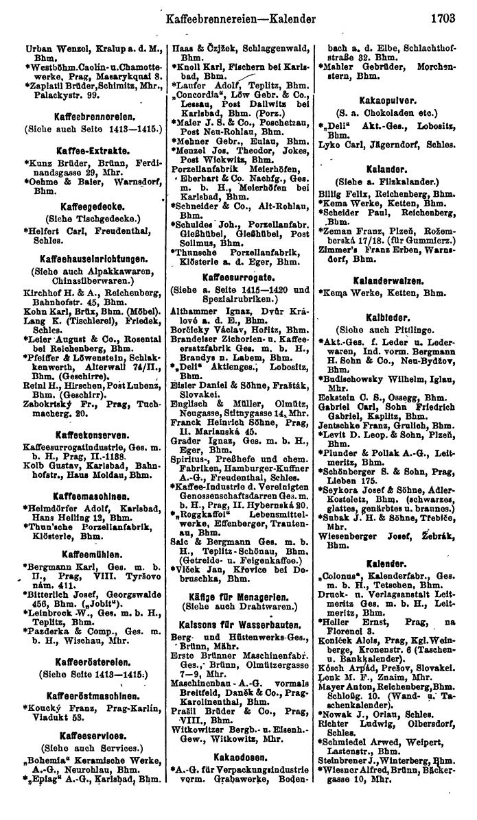 Compass. Finanzielles Jahrbuch 1923, Band V: Tschechoslowakei. - Seite 2153