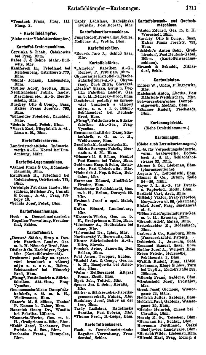 Compass. Finanzielles Jahrbuch 1923, Band V: Tschechoslowakei. - Page 2161