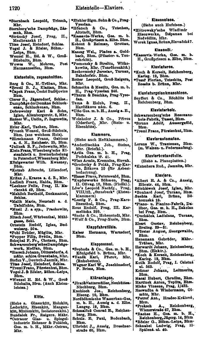 Compass. Finanzielles Jahrbuch 1923, Band V: Tschechoslowakei. - Seite 2170