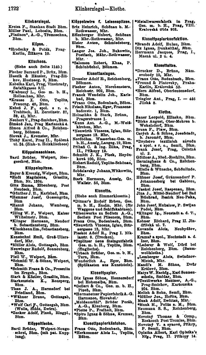 Compass. Finanzielles Jahrbuch 1923, Band V: Tschechoslowakei. - Seite 2172