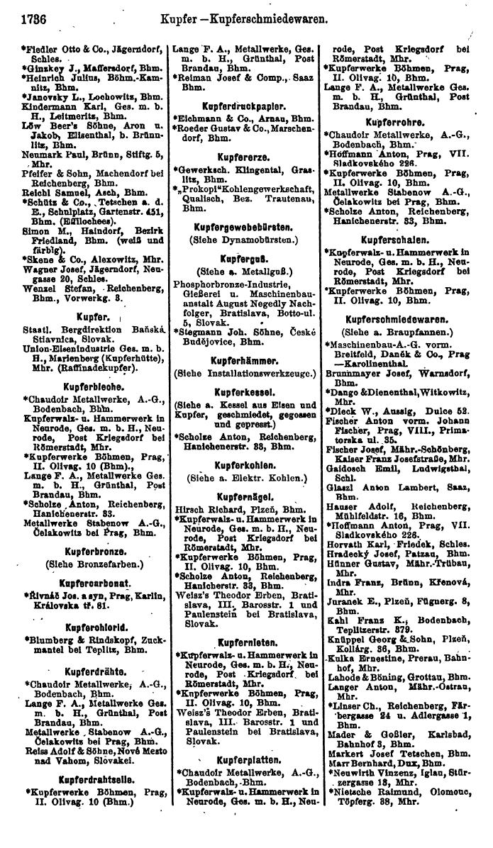 Compass. Finanzielles Jahrbuch 1923, Band V: Tschechoslowakei. - Seite 2186