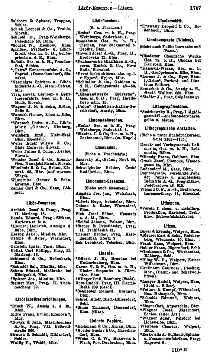 Compass. Finanzielles Jahrbuch 1923, Band V: Tschechoslowakei. - Seite 2197