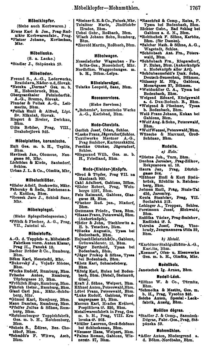 Compass. Finanzielles Jahrbuch 1923, Band V: Tschechoslowakei. - Seite 2217