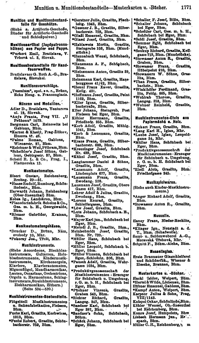 Compass. Finanzielles Jahrbuch 1923, Band V: Tschechoslowakei. - Seite 2221