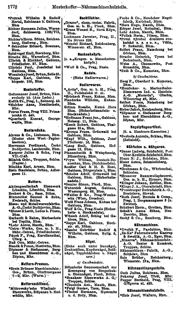 Compass. Finanzielles Jahrbuch 1923, Band V: Tschechoslowakei. - Seite 2222