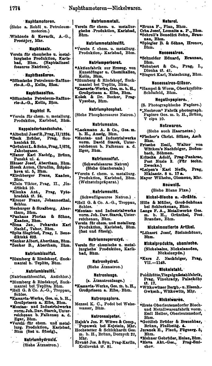 Compass. Finanzielles Jahrbuch 1923, Band V: Tschechoslowakei. - Page 2224