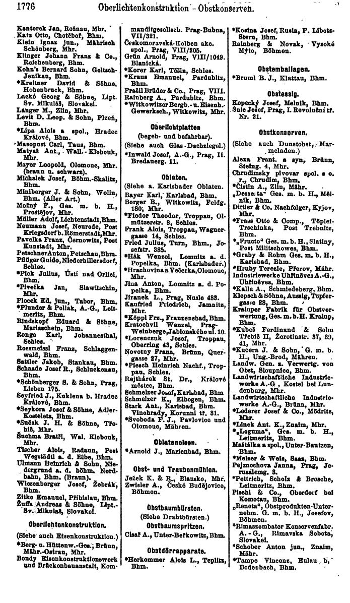 Compass. Finanzielles Jahrbuch 1923, Band V: Tschechoslowakei. - Seite 2226