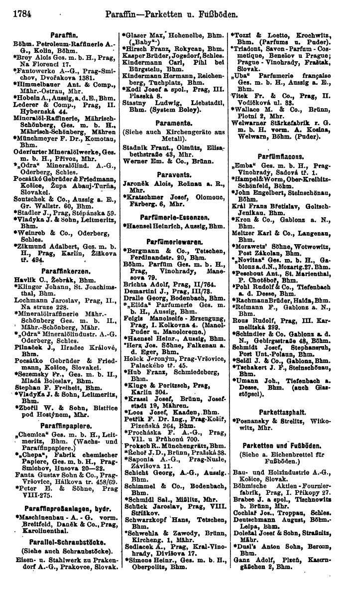 Compass. Finanzielles Jahrbuch 1923, Band V: Tschechoslowakei. - Seite 2234