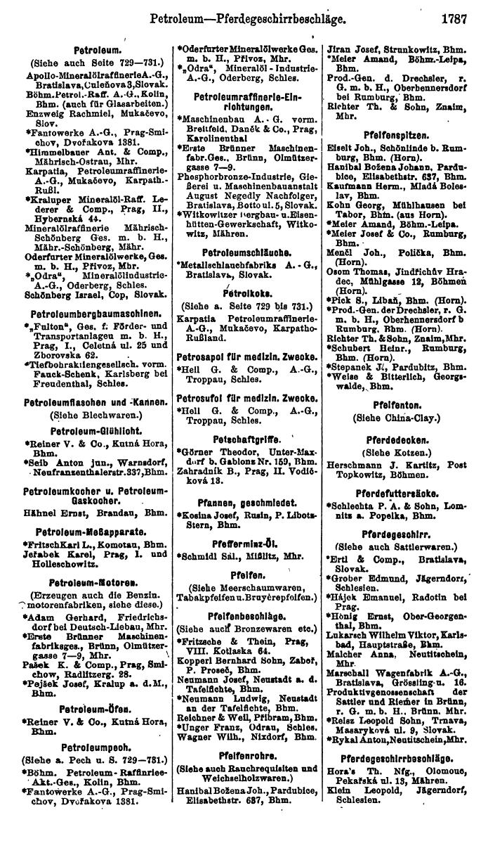 Compass. Finanzielles Jahrbuch 1923, Band V: Tschechoslowakei. - Seite 2237