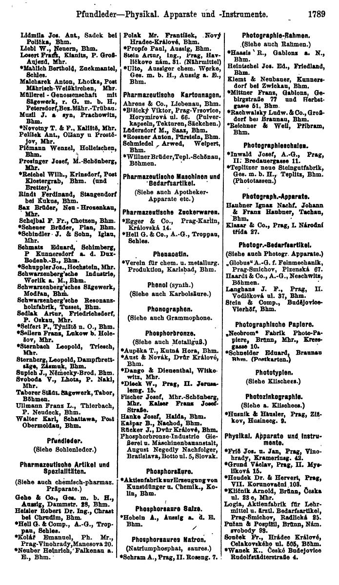 Compass. Finanzielles Jahrbuch 1923, Band V: Tschechoslowakei. - Seite 2239