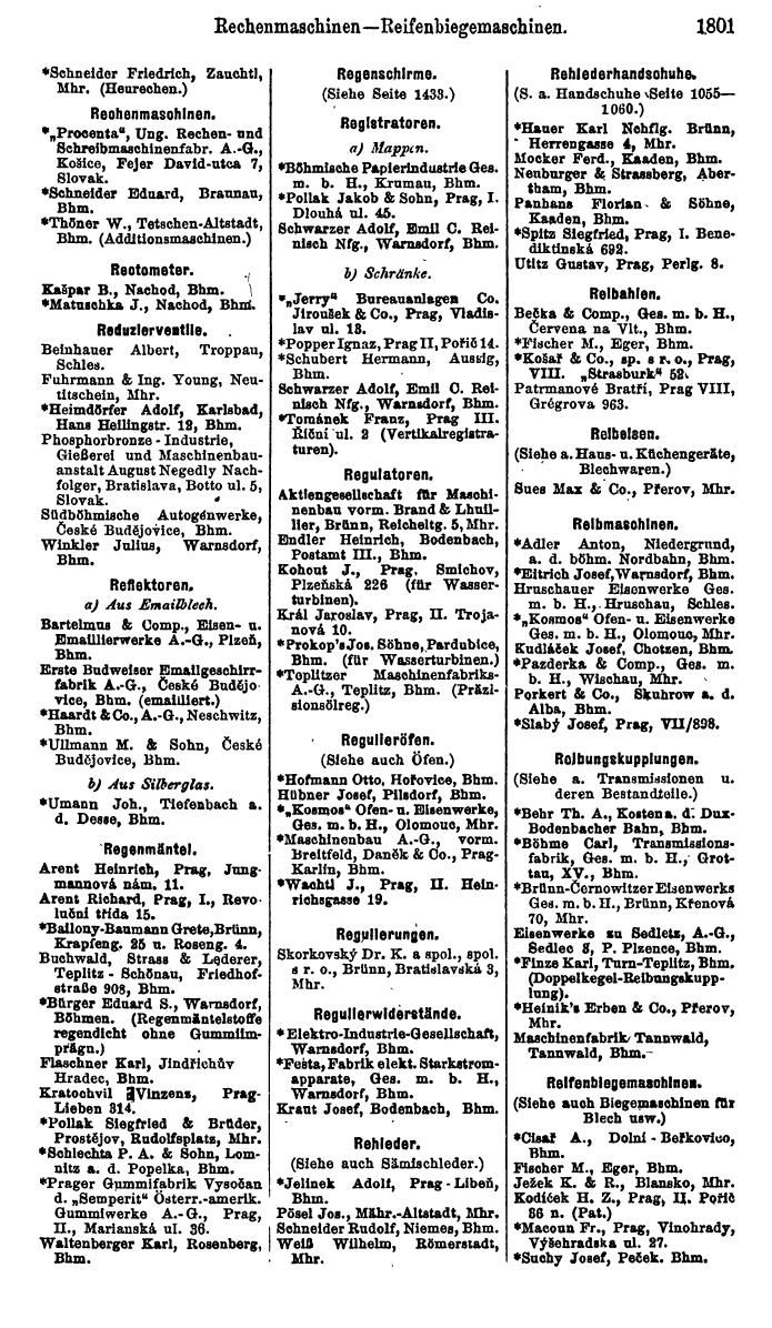 Compass. Finanzielles Jahrbuch 1923, Band V: Tschechoslowakei. - Seite 2251