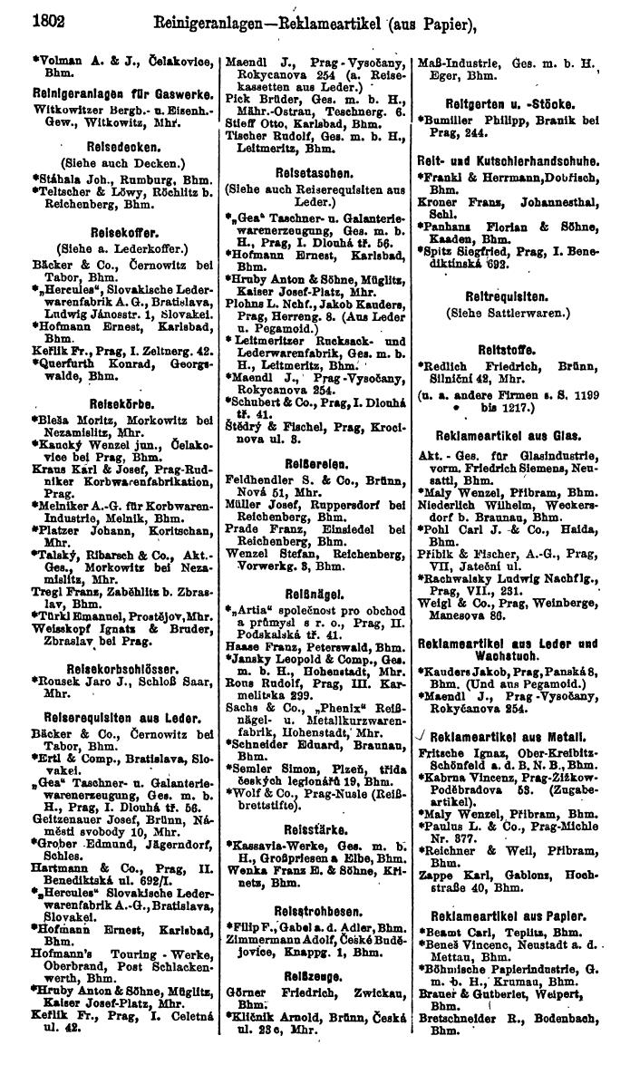 Compass. Finanzielles Jahrbuch 1923, Band V: Tschechoslowakei. - Seite 2252