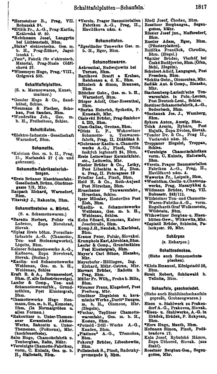 Compass. Finanzielles Jahrbuch 1923, Band V: Tschechoslowakei. - Page 2267