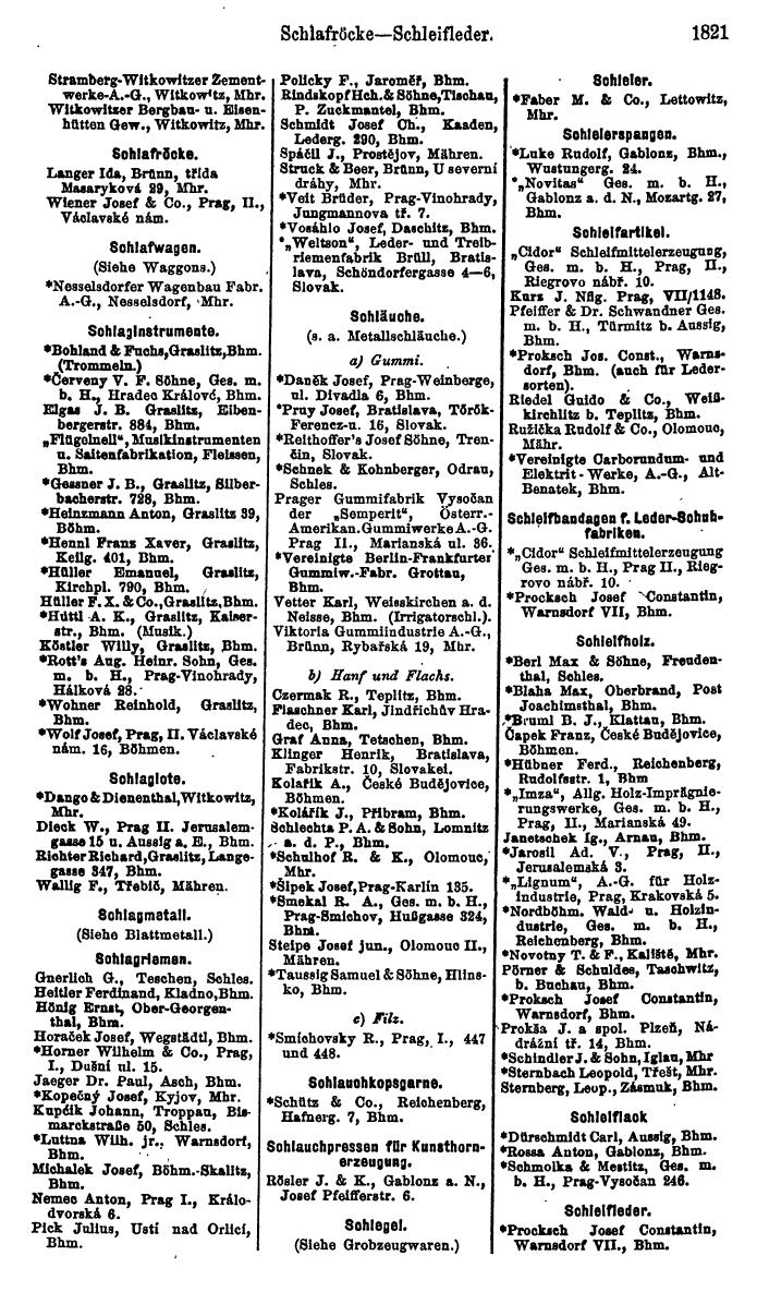 Compass. Finanzielles Jahrbuch 1923, Band V: Tschechoslowakei. - Page 2273