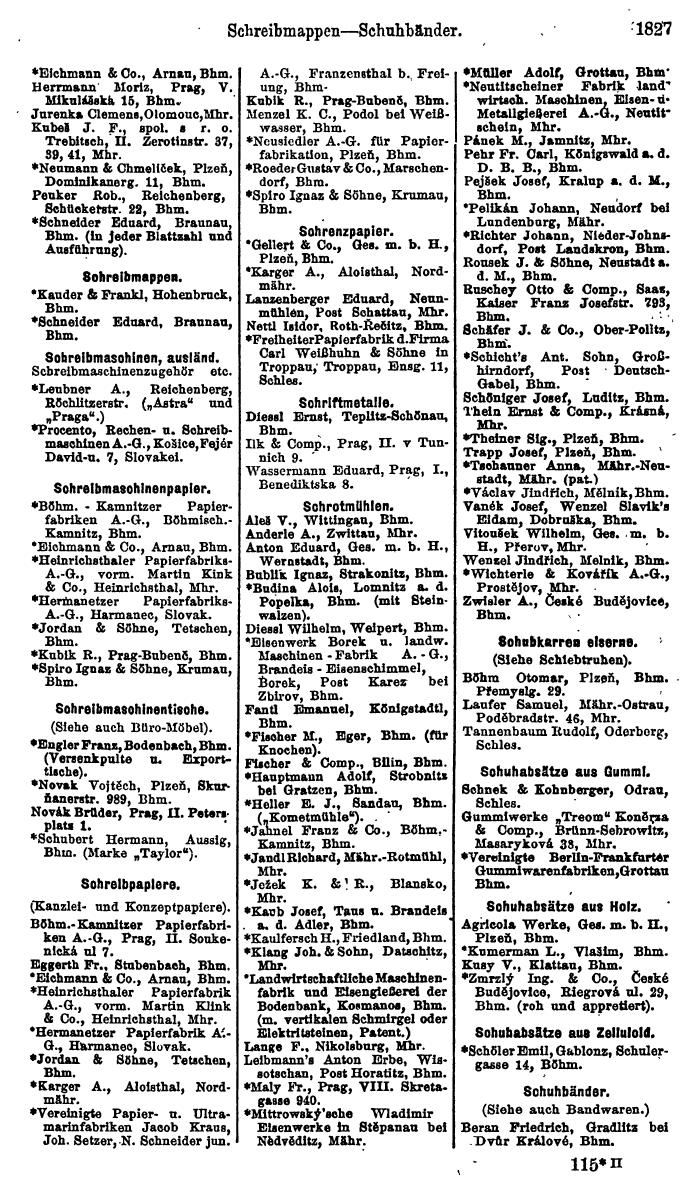 Compass. Finanzielles Jahrbuch 1923, Band V: Tschechoslowakei. - Seite 2279