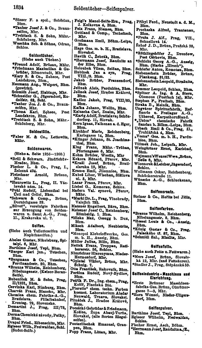 Compass. Finanzielles Jahrbuch 1923, Band V: Tschechoslowakei. - Seite 2286