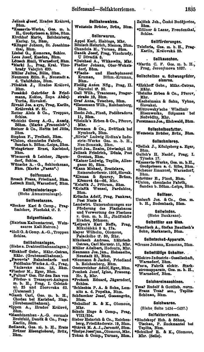 Compass. Finanzielles Jahrbuch 1923, Band V: Tschechoslowakei. - Page 2287