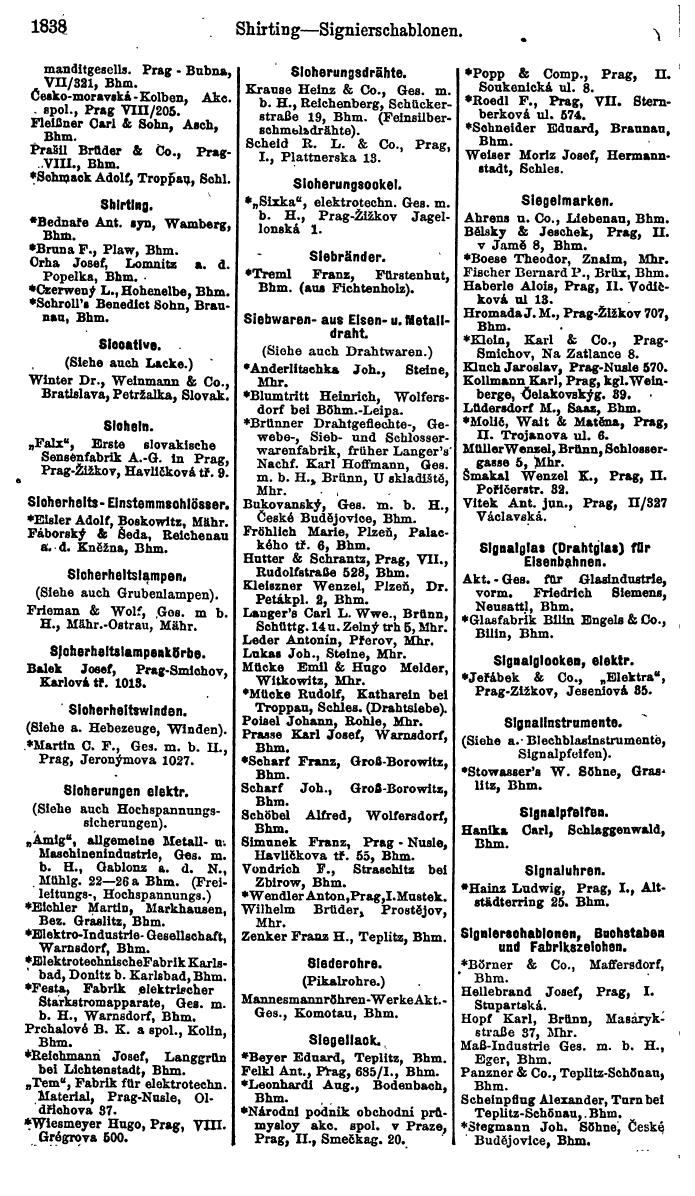 Compass. Finanzielles Jahrbuch 1923, Band V: Tschechoslowakei. - Page 2290