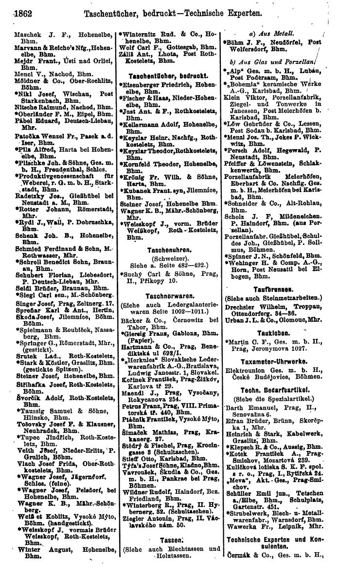 Compass. Finanzielles Jahrbuch 1923, Band V: Tschechoslowakei. - Seite 2314