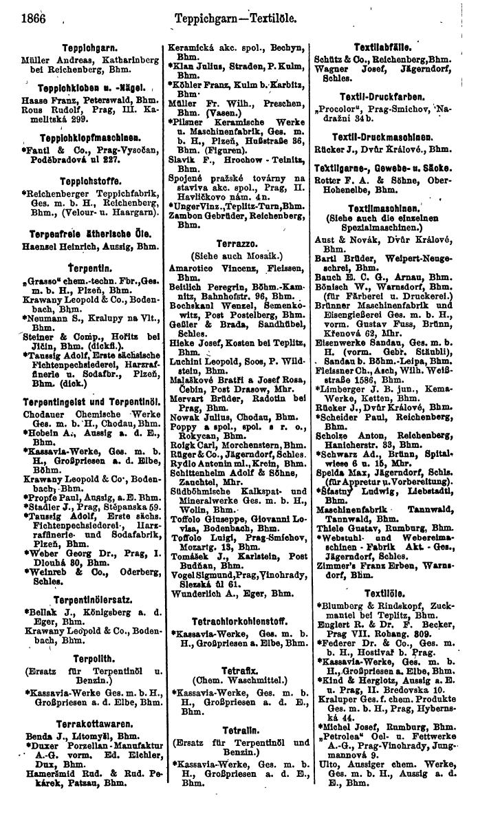 Compass. Finanzielles Jahrbuch 1923, Band V: Tschechoslowakei. - Seite 2318