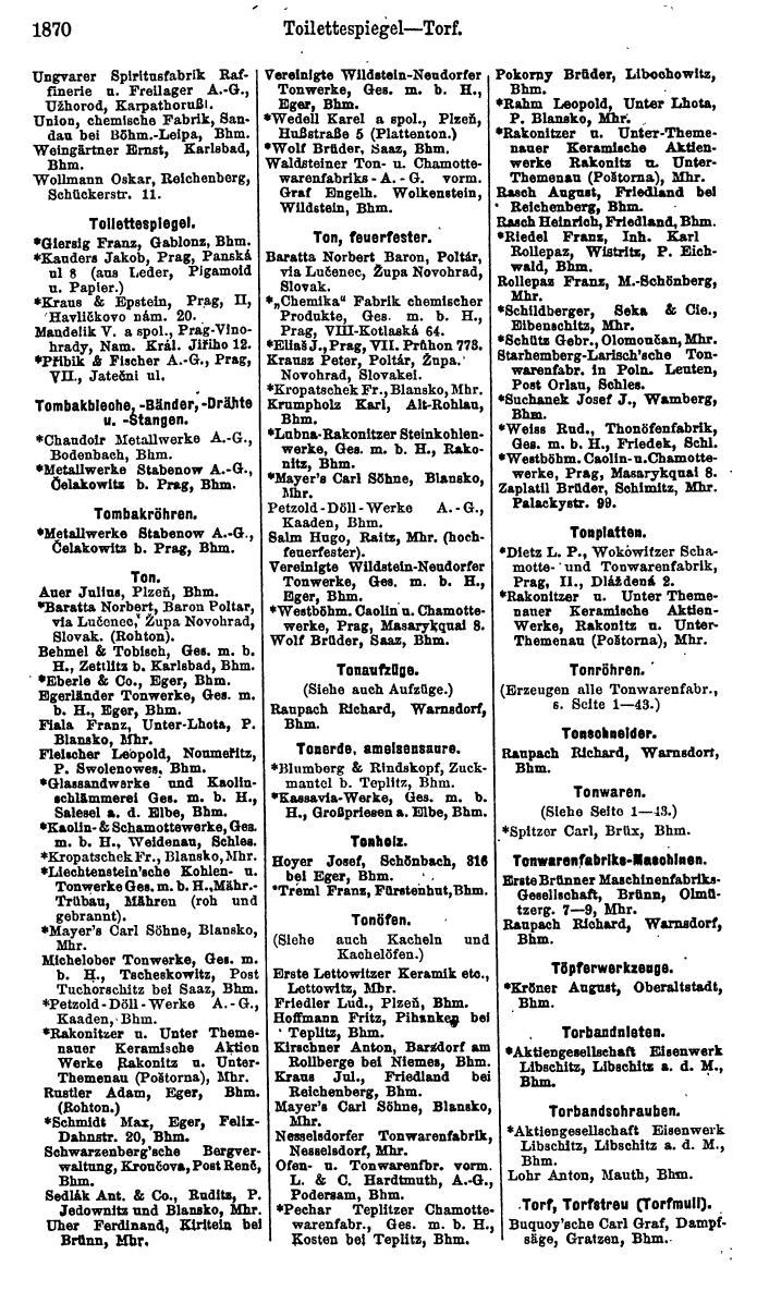 Compass. Finanzielles Jahrbuch 1923, Band V: Tschechoslowakei. - Page 2322