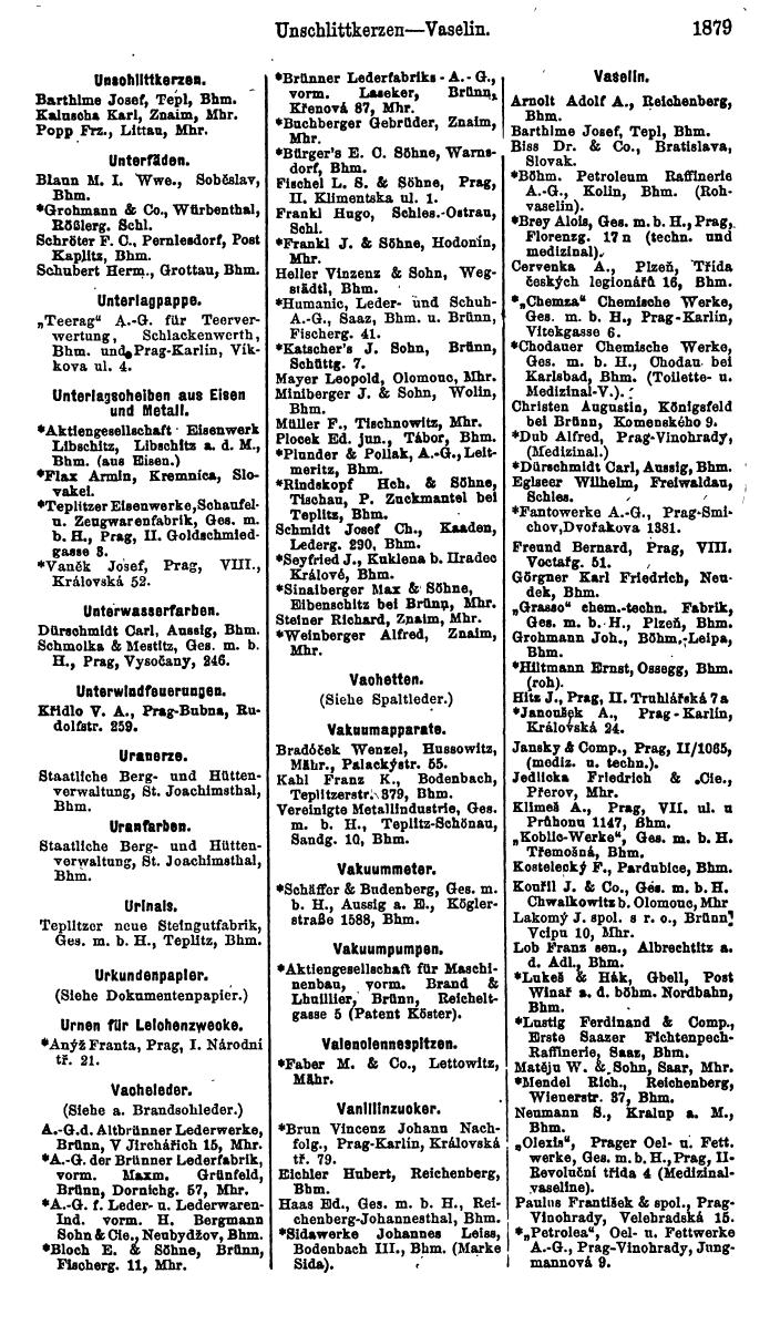 Compass. Finanzielles Jahrbuch 1923, Band V: Tschechoslowakei. - Seite 2331