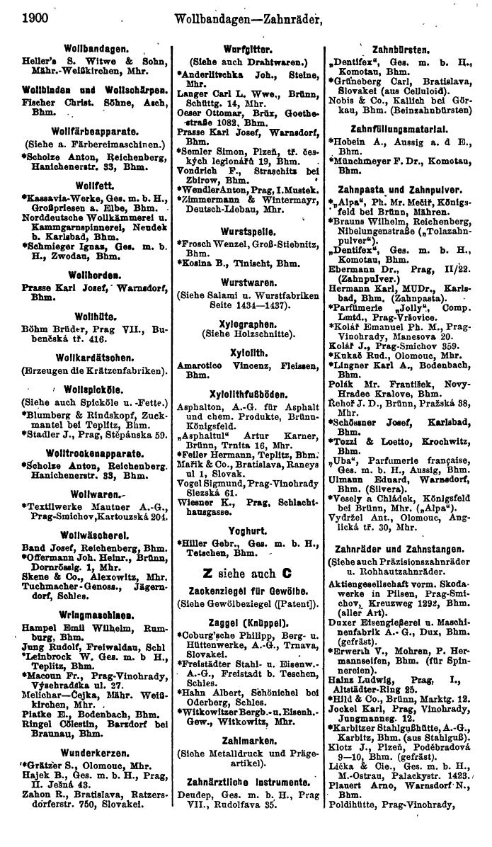 Compass. Finanzielles Jahrbuch 1923, Band V: Tschechoslowakei. - Seite 2352