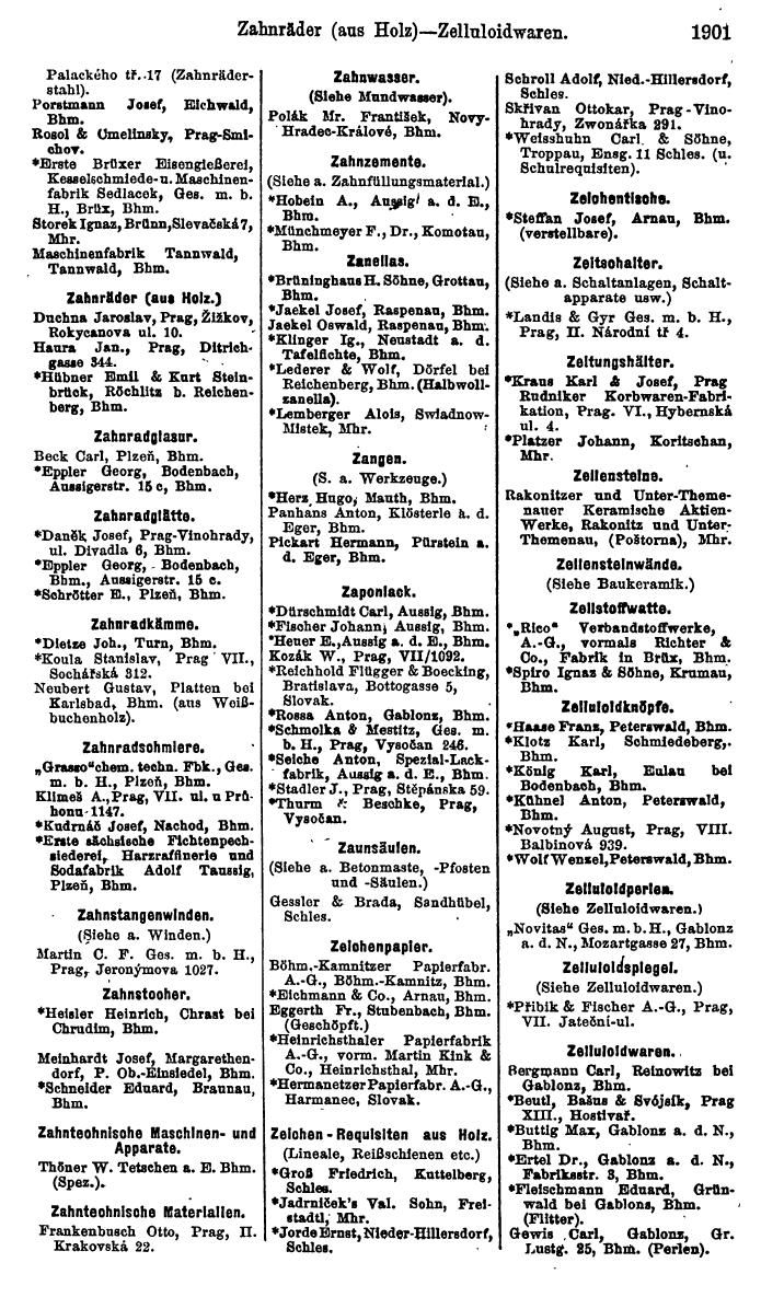 Compass. Finanzielles Jahrbuch 1923, Band V: Tschechoslowakei. - Seite 2353
