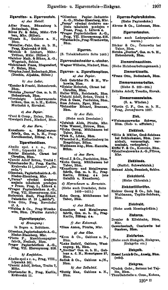 Compass. Finanzielles Jahrbuch 1923, Band V: Tschechoslowakei. - Seite 2359