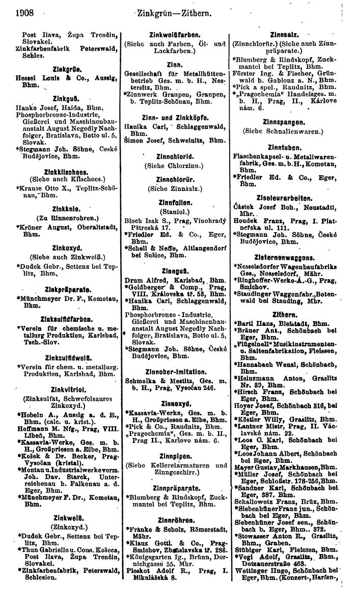 Compass. Finanzielles Jahrbuch 1923, Band V: Tschechoslowakei. - Seite 2360