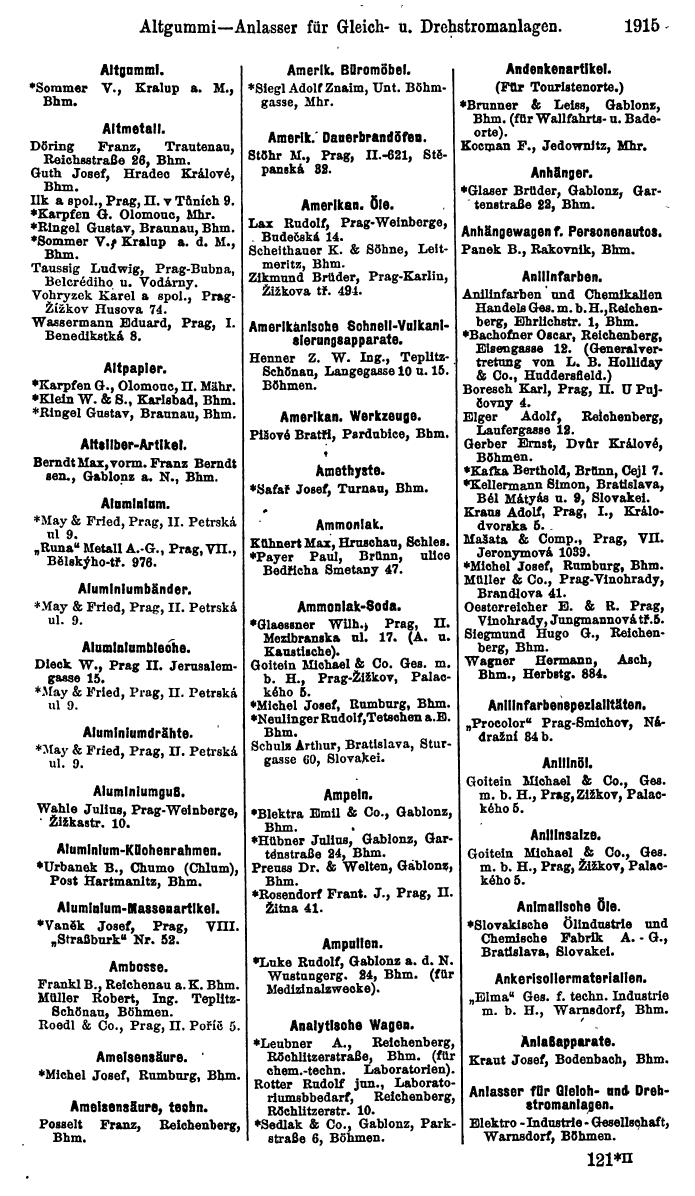 Compass. Finanzielles Jahrbuch 1923, Band V: Tschechoslowakei. - Page 2367