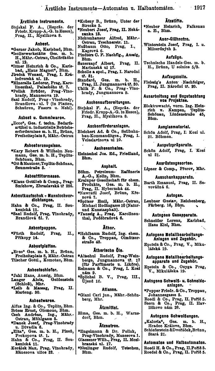 Compass. Finanzielles Jahrbuch 1923, Band V: Tschechoslowakei. - Seite 2369