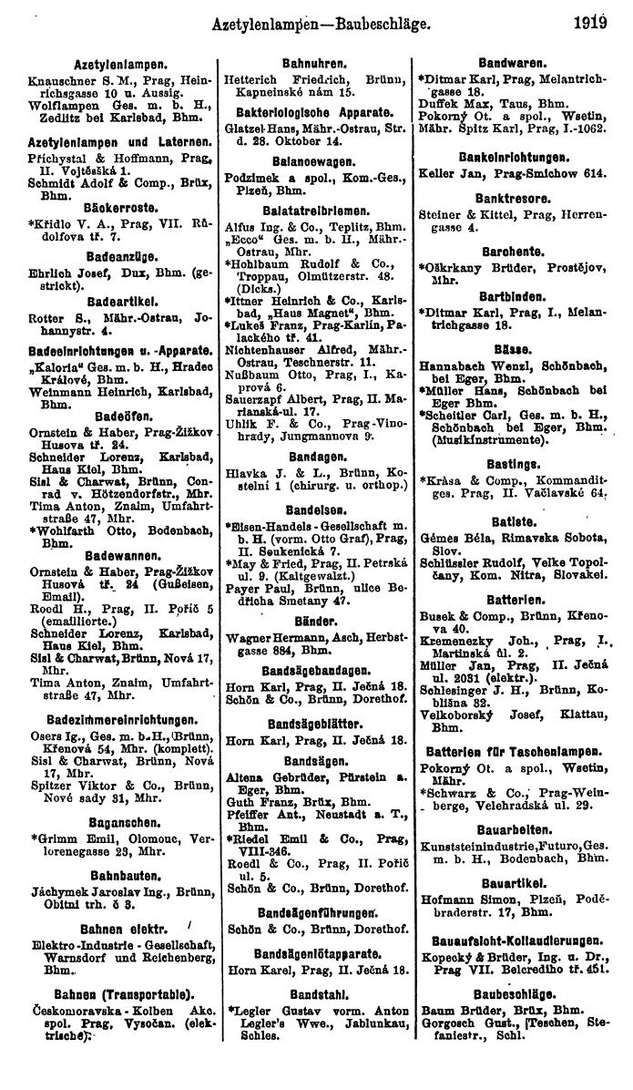 Compass. Finanzielles Jahrbuch 1923, Band V: Tschechoslowakei. - Page 2371