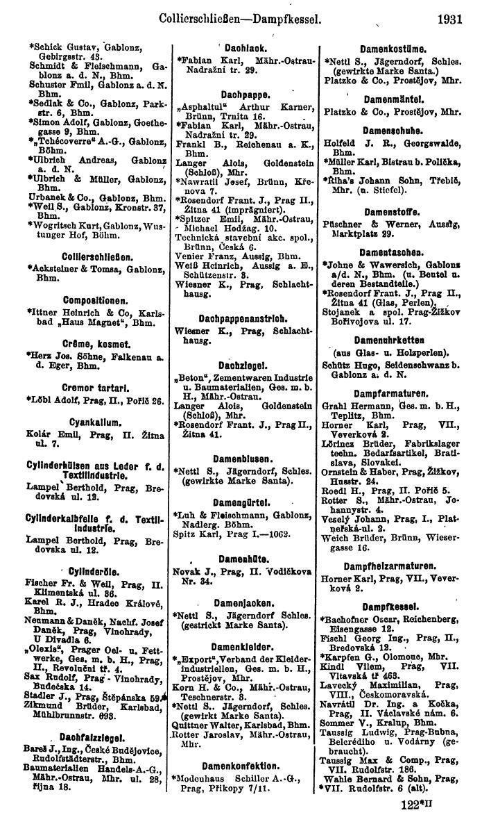 Compass. Finanzielles Jahrbuch 1923, Band V: Tschechoslowakei. - Page 2383