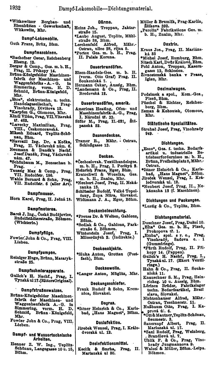 Compass. Finanzielles Jahrbuch 1923, Band V: Tschechoslowakei. - Seite 2384