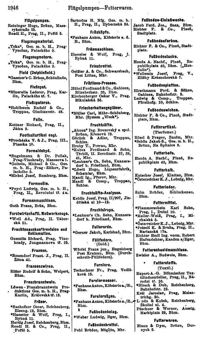 Compass. Finanzielles Jahrbuch 1923, Band V: Tschechoslowakei. - Seite 2398