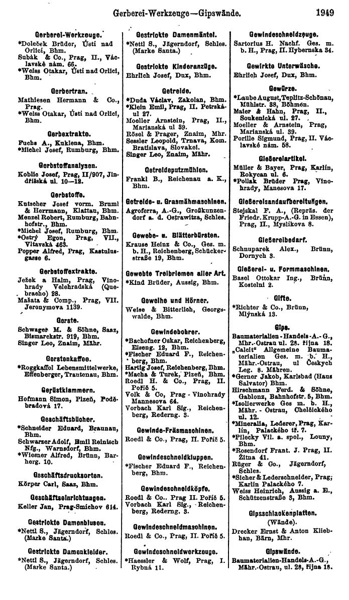 Compass. Finanzielles Jahrbuch 1923, Band V: Tschechoslowakei. - Page 2401