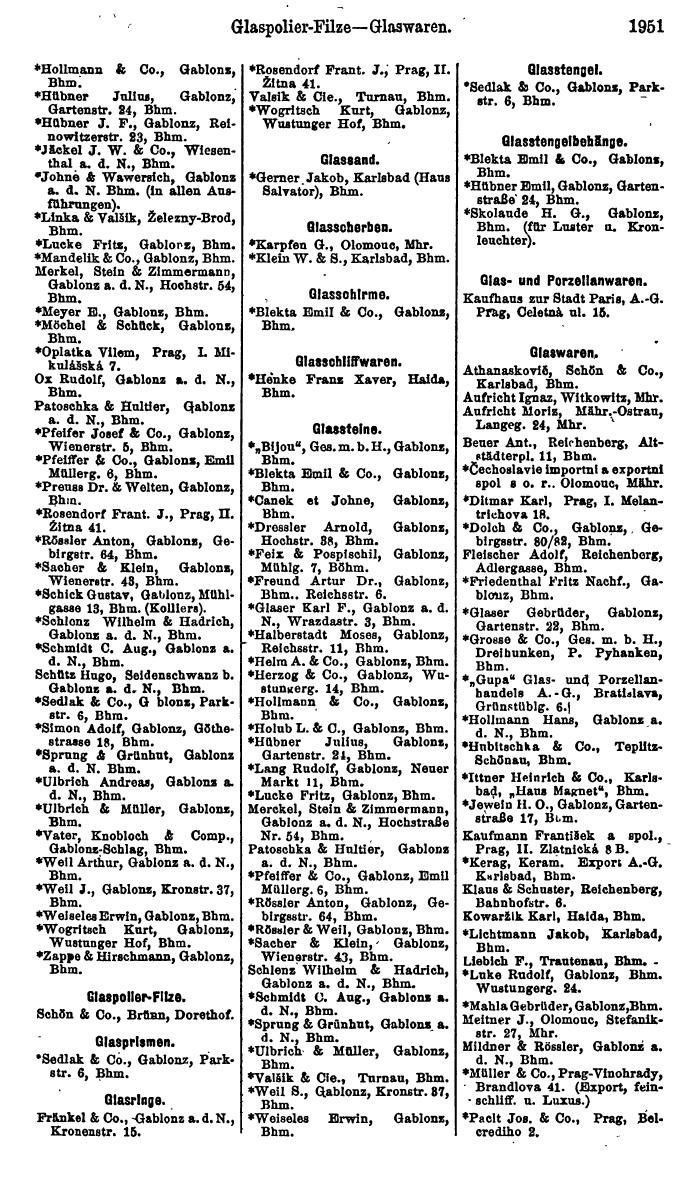 Compass. Finanzielles Jahrbuch 1923, Band V: Tschechoslowakei. - Seite 2403