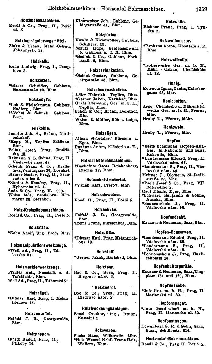 Compass. Finanzielles Jahrbuch 1923, Band V: Tschechoslowakei. - Seite 2411