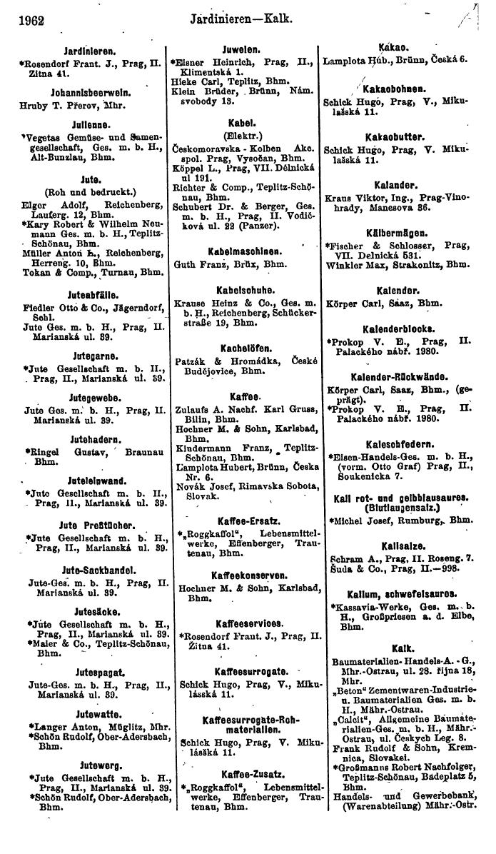 Compass. Finanzielles Jahrbuch 1923, Band V: Tschechoslowakei. - Seite 2414