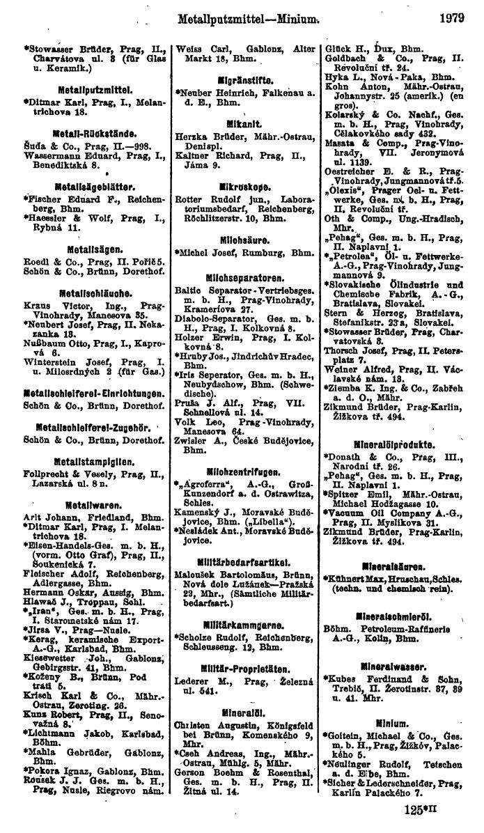 Compass. Finanzielles Jahrbuch 1923, Band V: Tschechoslowakei. - Seite 2431